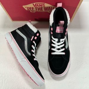 Vans Filmore Hi VansGuard Black White Pink High Top Sneakers Women Size 7.5